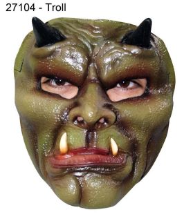 Scary Halloween Latex Face Mask Troll