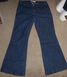 DEPARTMENT OF PEACE trouser jeans sz 12 dark flare cuff