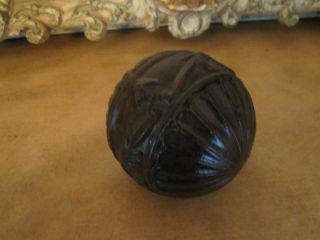 Old Word Chic Dark Brown Decorative Ball Orb