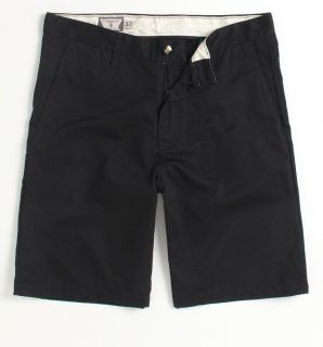 Volcom Stone Friggin Chino Solid Mens Black Shorts New NWT