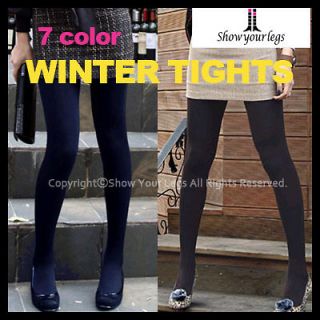 FLEECE lined TIGHTS thermal pantyhose warm winter womens ladies opaque 