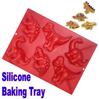 Silicone Dinosaur Shape Kids Baking/Bakewar​e Cooking Tray Pan Mould 