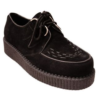   Mens Lace Up Wedge Heel Flat Goth Punk Trainer Sneakers Shoe Creepers