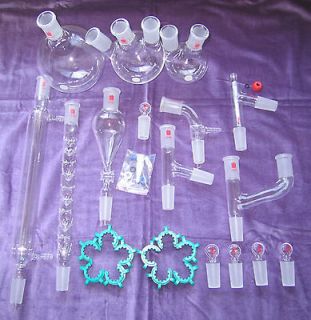   America Synthware® Advanced Organic Chemistry Lab Glassware Kit 24/40