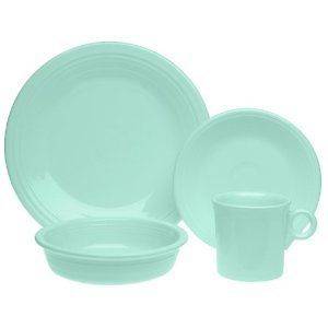 Fiesta 4 Piece Dinnerware Place Setting Turquoise NEW