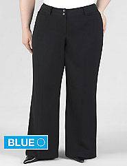 Lane Bryant Houston Black Dress Pants Original Right Fit Blue 1 2 4 
