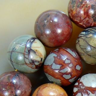 Natural Colorful Picasso Round Beads 15.5 4mm 6mm 8mm 10mm 12mm 14mm 