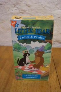 Sendaks LITTLE BEAR PARTIES & PICNICS VHS VIDEO