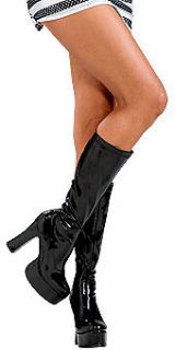   Go Retro High Heel Womens Boots Platform 5 6 7 8 9 10 Knee Hi Patent