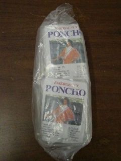 Emergency Rain Poncho 10pcs Adult One Size Fit All  in US 