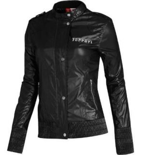   Womens Puma FERRARI Vintage Lightweight Jacket Black Coat Top track