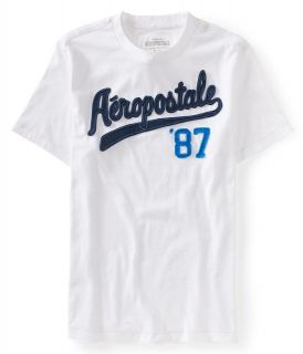 Men Aeropostale Baseball 87 Graphic T Shirts   Sizes S, M, L, XL  NWT 