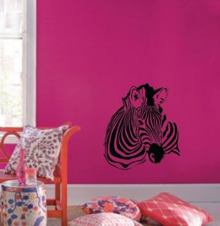   Zebra Decal Pattern Nursery Girls Room Decor Removable Animal #1149