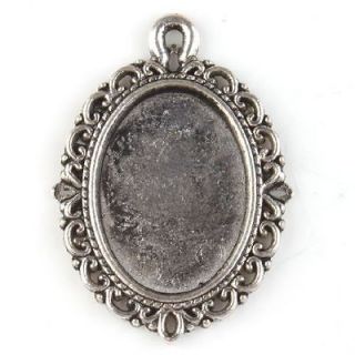   Wholesale Antique Silver Charms Photo Frame Pendants Fit Necklaces