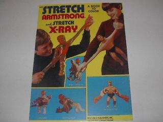 STRETCH ARMSTRONG VS STRETCH X RAY COLOR BOOK POSTER