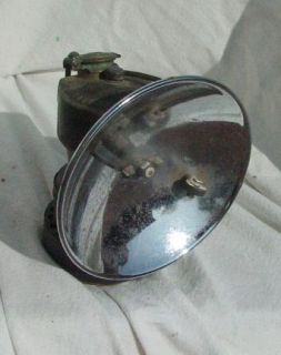Used Vintage AZ Miners Large Lense Justrite Brass Carbide Hat Light