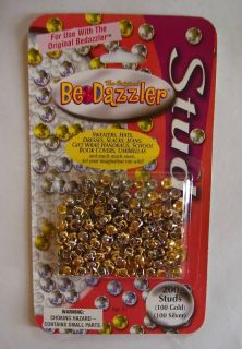 Bedazzler Stud Refill Pack 200 pc Gold & Silver Studs
