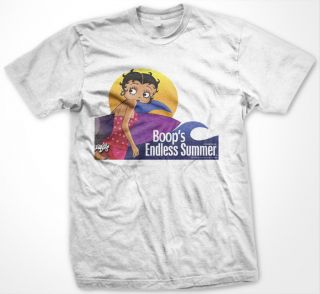 Betty Boop, Boops Endless Summer Cartoon Mens T shirt