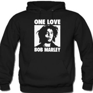 BOB MARLEY   ONE LOVE   REGGAE MUSIC MENS MUSIC HOODIE FACE CD