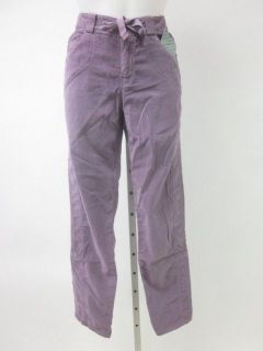   DEHA Purple Cotton Drawstring Straight Leg Casual Pants Slacks Sz M