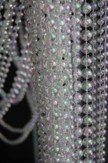   Crystal Garland Curtains Pearl Beads Clear Strands Weddin​g decor