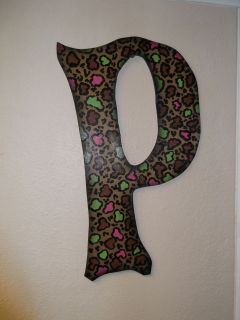 Large Wood Letter or Large Wood Initial 24 inches tall