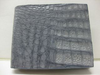 REAL GENUINE CROCODILE SKIN MENS EXOTIC WESTERN WALLET FOR BOOTS SHOES 