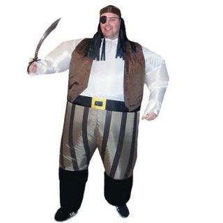 Inflatable Pirate Captain Sumo Party Suit Fancy Dress Hen Stag Costume 
