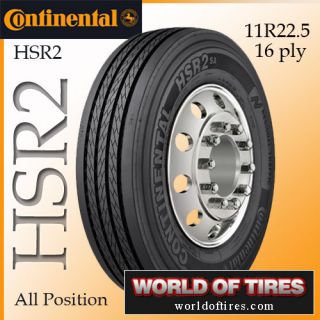 semi truck tires Continental HSR2 11r22.5 Truck Tire 16 ply 11r225 22 
