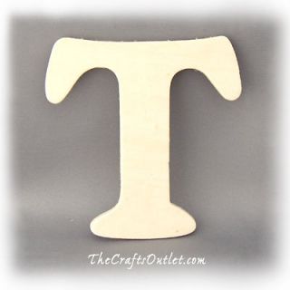 Letter T Plywood unfinished wood home Decor