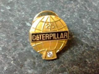 Caterpillar Tractor Company 25 Year Employee Service Pin 14k gold 