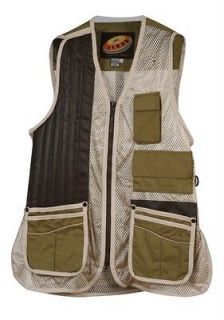 Shooting Vest Right Hand Olive/Beige choice of size Large or X 