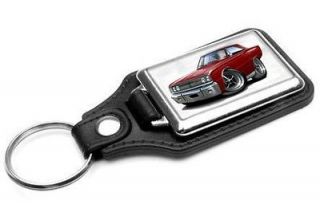 1967 Dodge Coronet RT Muscle Car toon Keychain NEW