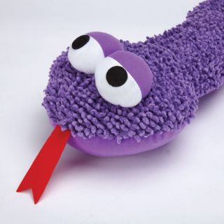 Grriggles Playful Python Snake Tug Plush Squeaker Dog Toy