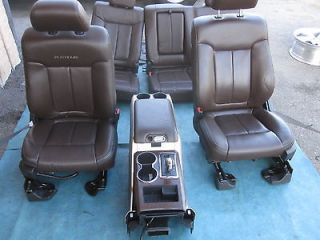 FORD F150 PLATINIUM INTERIOR SEATS SEAT FRONT REAR CENTER CONSOLE 2009 