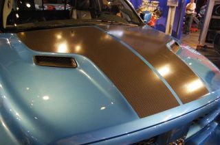   Dodge RAM Challenger Style Functional Fiberglass Ram Air Vented Hood