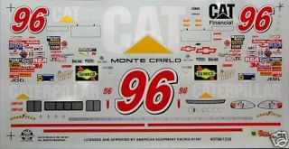 96 David Green Caterpillar Chevy Monte Carlo 1997