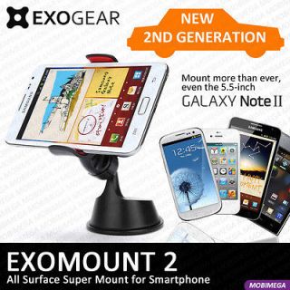 Exogear Exomount 2 Windshield Dash Car Mount Holder Sony Motorola HTC 