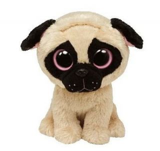 TY BEANIE BABIES PLUSH BOO BOOS PUGSLEY THE PUG SOFT TOY NEW WITH TAGS