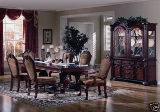 CHERRY FORMAL DINING ROOM TABLE CHAIRS FURNITURE SET