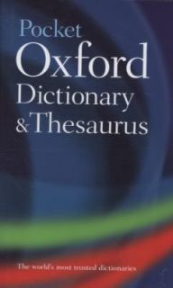 Pocket Oxford Dictionary and Thesaurus 2008, Hardcover