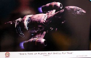 Firefly/Sereni​ty, Ship in Space 8.5x11 Print #7 Lee Stringer