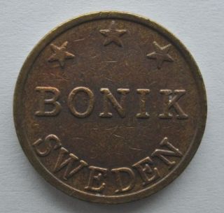 1980s Sweden BONIK Casino Jetton Token