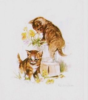 KITTENS & PUPPIES by Paul Whitney Hunter Cracking set of prints