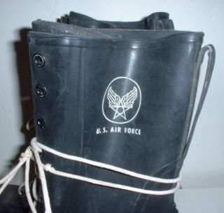 USAF US Air Force Flyers Heavy Flying Boots size 11B, 1956 VFR; Hood 