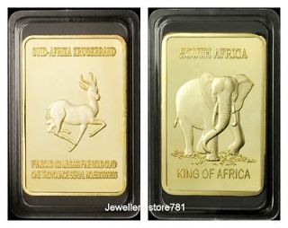 20X SUID AFRIKA KRUGERRAND 1ounce gold plated South Africa Elephant 