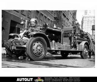1942 Ahrens Fox Fire Truck Factory Photo