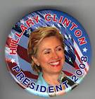 Hillary Clinton campaign button pin 2008 Horse People