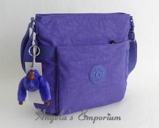 KIPLING ADDISON Shoulder Crossbody Bag Bright Blue (Purple)