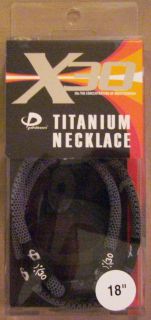Phiten Titanium Checkered X30 Necklace 18 gray/black   New in package